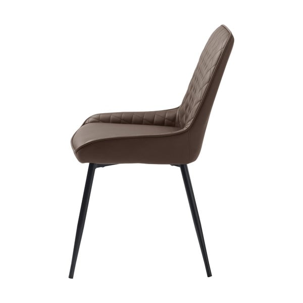 Sedia da pranzo marrone scuro Milton - Unique Furniture-image-2