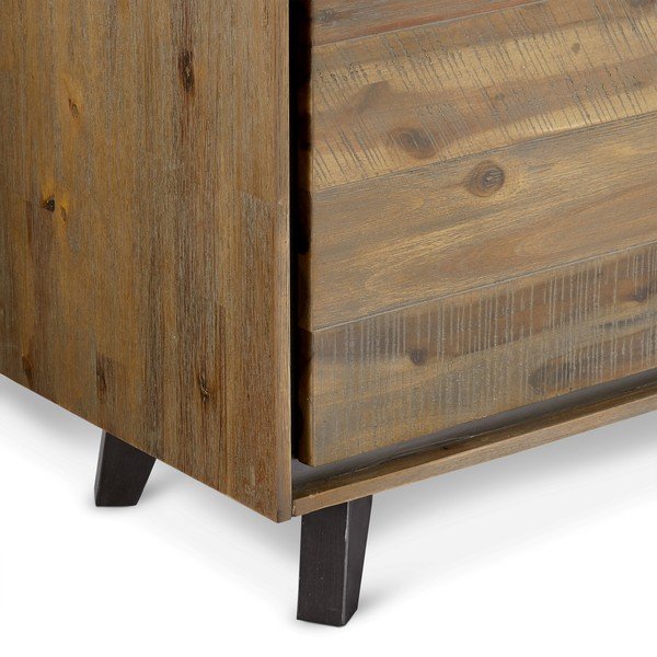 Cassettiera alta in legno di acacia Malaga Duo - Furnhouse-image-3