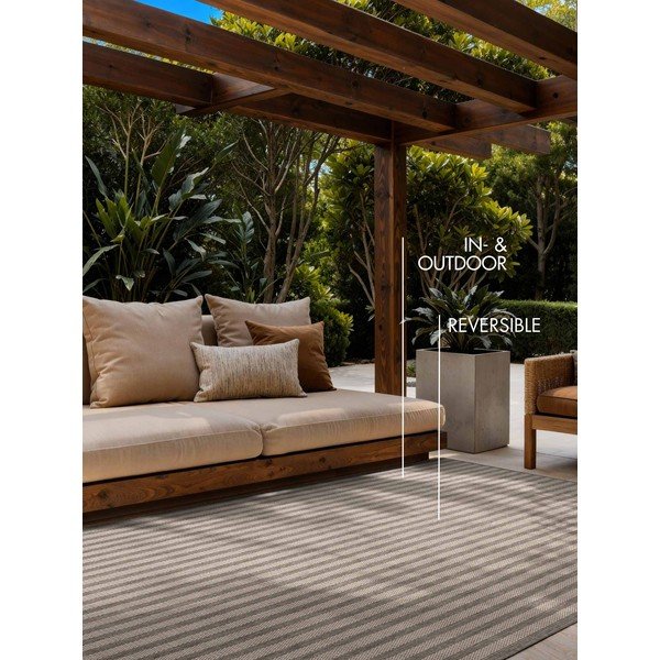 Tappeto da interno/esterno grigio/color crema 200x300 cm Haringey Linley – Ted Baker-image-1