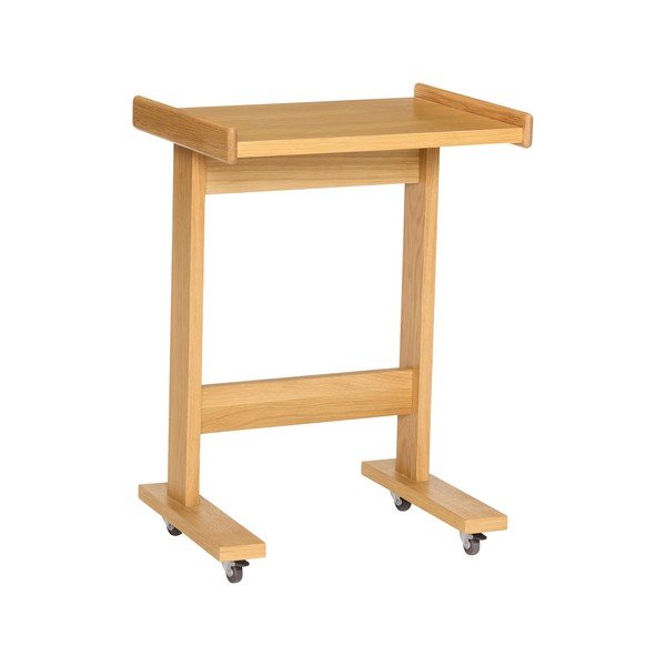 Tavolino con effetto rovere 35x48 cm Less – Hübsch-image-3