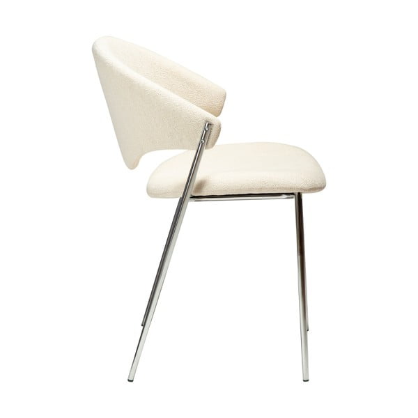 Sedia da pranzo color crema in imbottito Zone – DAN-FORM Denmark-image-1