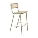 Sgabelli da bar in rattan verde in set di 2 106 cm Jort - Zuiver