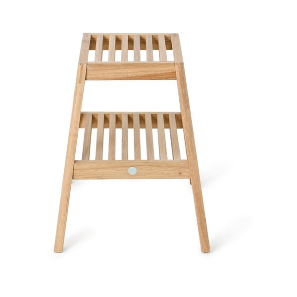 Sgabello in legno di quercia Sgabello Slatted - Wireworks-image-1
