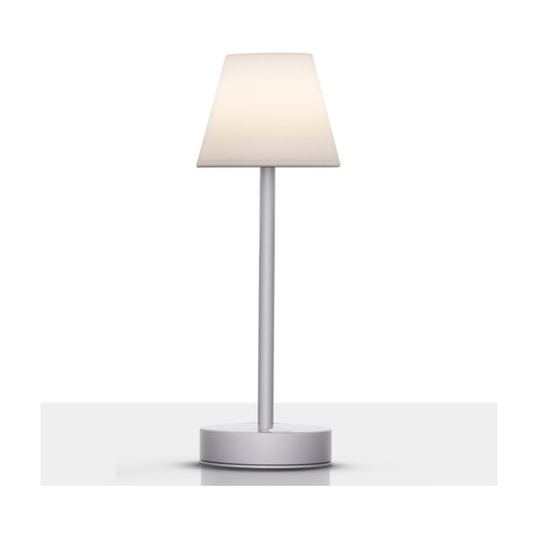 Lampada da tavolo bianco-grigio 32 cm Divina - Tomasucci
