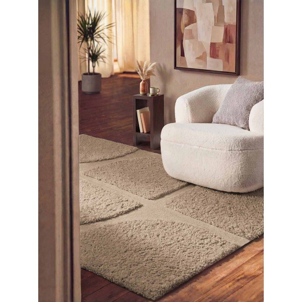 Tappeto beige tessuto a mano 200x300 cm Lambeth Jasper – Ted Baker-image-1