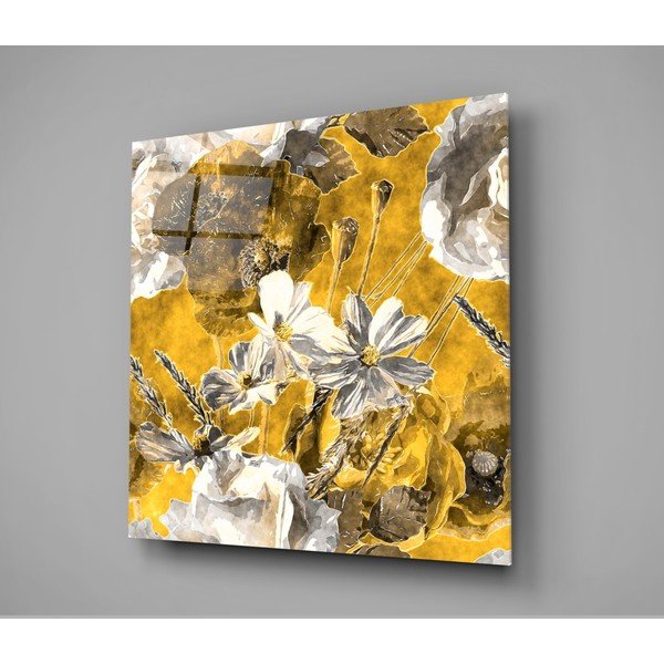 Pittura su vetro , 40 x 40 cm Daisies - Insigne-image-3