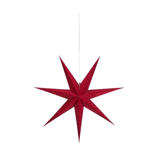 Decorazione natalizia luminosa rossa con alimentazione a batteria a sospensione ø 76 cm Blink – Markslöjd