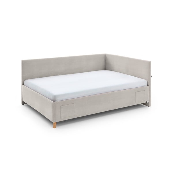 Letto da bambini con sponde beige imbottito rete non inclusa 120x200 cm Cool – Meise Möbel