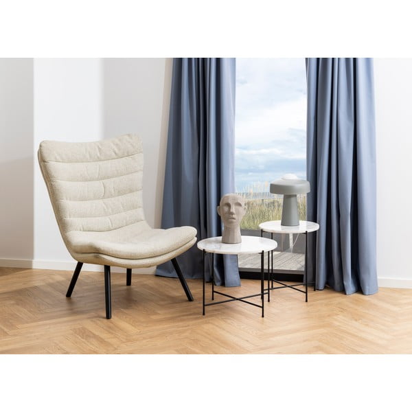 Tavolino rotondo con piano in marmo ø 42 cm Avila – Actona-image-1