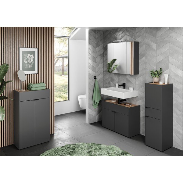 Mobile bagno alto antracite 34x111 cm Forano - Germania-image-3