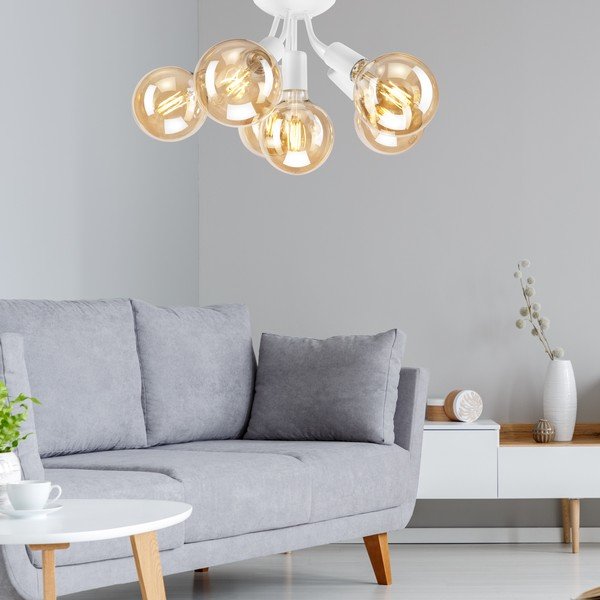 Plafoniera senza paralume bianca Viggo – LAMKUR-image-1