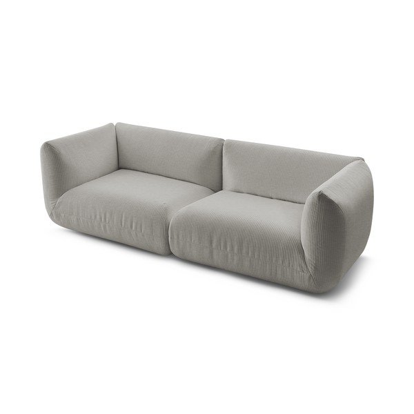 Divano in velluto a coste beige 260 cm Lecomte - Bobochic Paris-image-3
