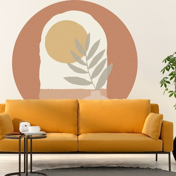 Adesivo murale 120x120 cm Sunrise and Olive Branch - Ambiance-image-1