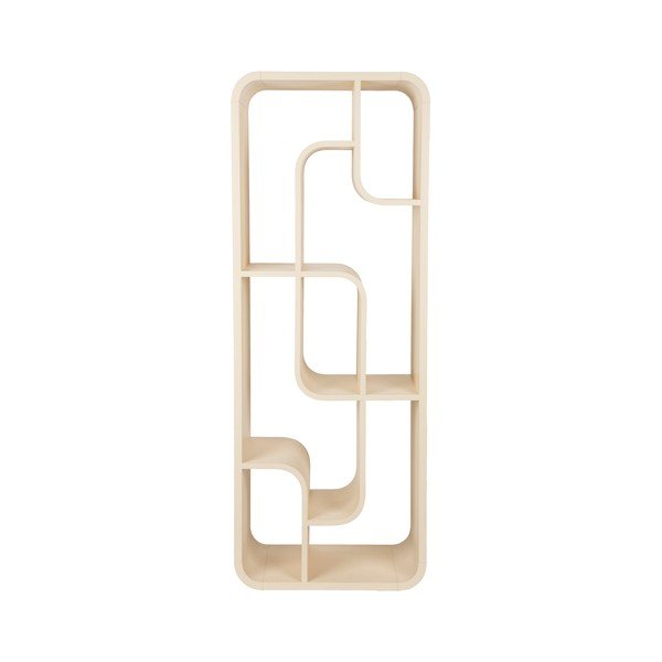 Libreria color crema in rovere massiccio 60x160x35 cm Seven – Zuiver-image-2