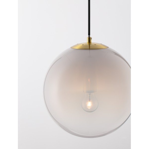 Lampadario bianco/dorato in vetro ø 30 cm Vita – Nova Luce-image-1