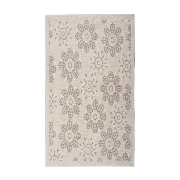Tappeto in cotone crema Randa, 80 x 150 cm - Floorist