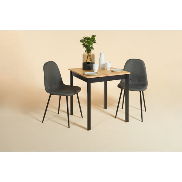 Tavolo da pranzo con piano in pino massiccio 70x70 cm Sydney – Bonami Essentials-image-1