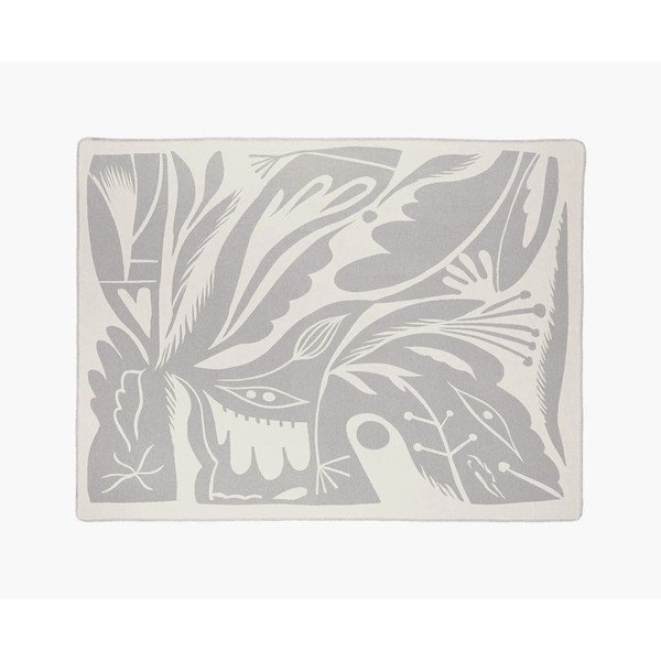 Coperta grigio chiaro 165x200 cm Lino – noo.ma-image-4