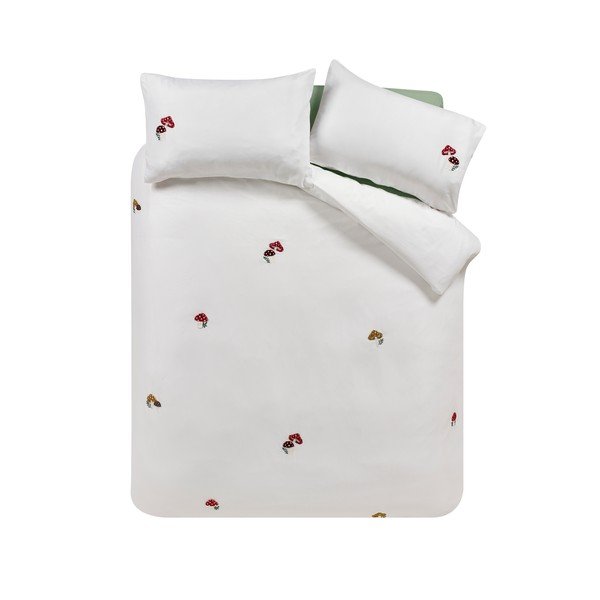 Set copripiumino e federa bianco per letto singolo 135x200 cm Woodland Crochet – Catherine Lansfield