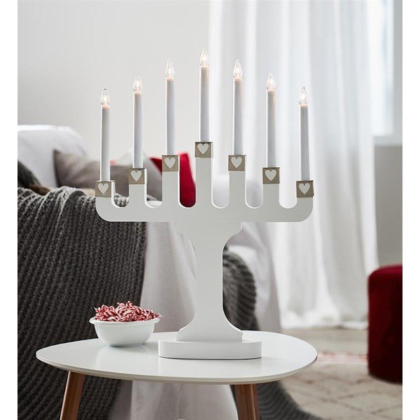 Portacandele LED con alimentazione a corrente (altezza totale 60 cm) Leila – Markslöjd