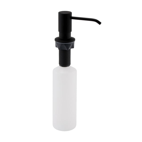 Dispenser di sapone in plastica nero opaco 350 ml - Sapho