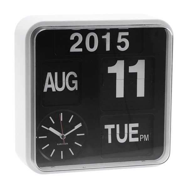 Mini orologio Flip bianco - Karlsson-image-2