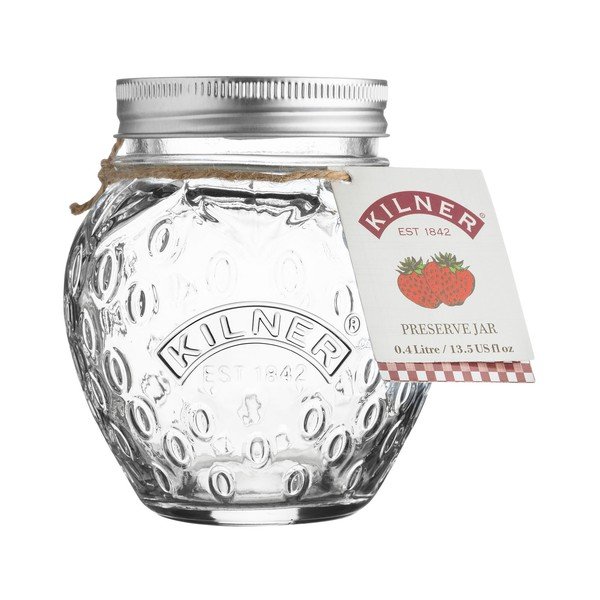Vaso in vetro con coperchio Fragola, 0,4 l - Kilner-image-1