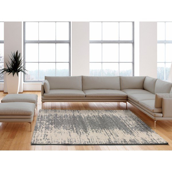 Tappeto grigio , 140 x 200 cm Sara - Universal-image-1