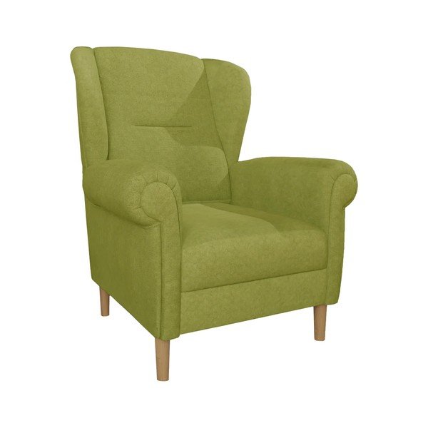 Poltrona con braccioli verde Swan – Ropez