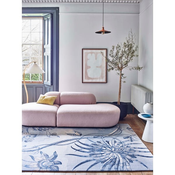 Tappeto in lana azzurro 300x400 cm Talwin - Agnella-image-1