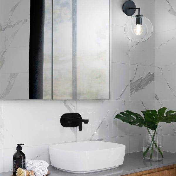 Lampada da parete nera Bogard, ø 20 cm Bogart - SULION-image-2