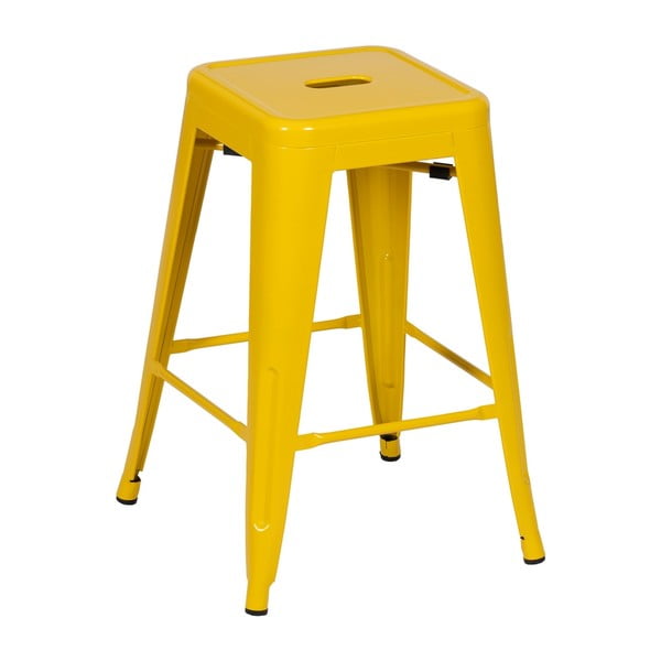 Set di 2 sgabelli da bar in metallo giallo (altezza seduta 61 cm) - Ixia