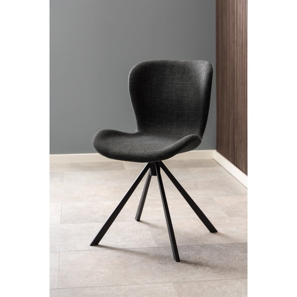 Sedie da pranzo grigio scuro in set di 2 Batilda - Actona-image-1