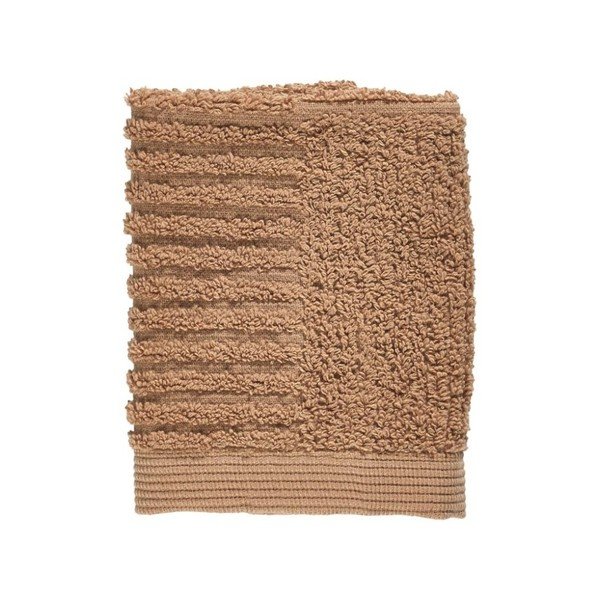 Jantarově hnědý ručník ze 100% bavlny na obličej Zone Classic Amber, 30 x 30 cm