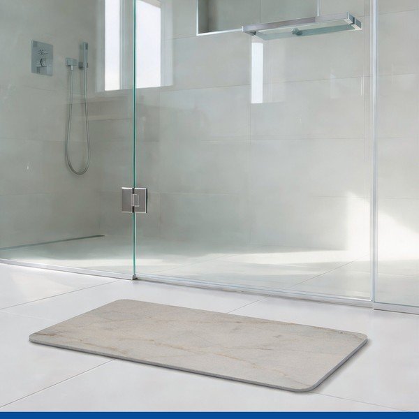 Tappetino per il bagno grigio tortora in diatomite 39x60 cm Itamos – Wenko-image-1