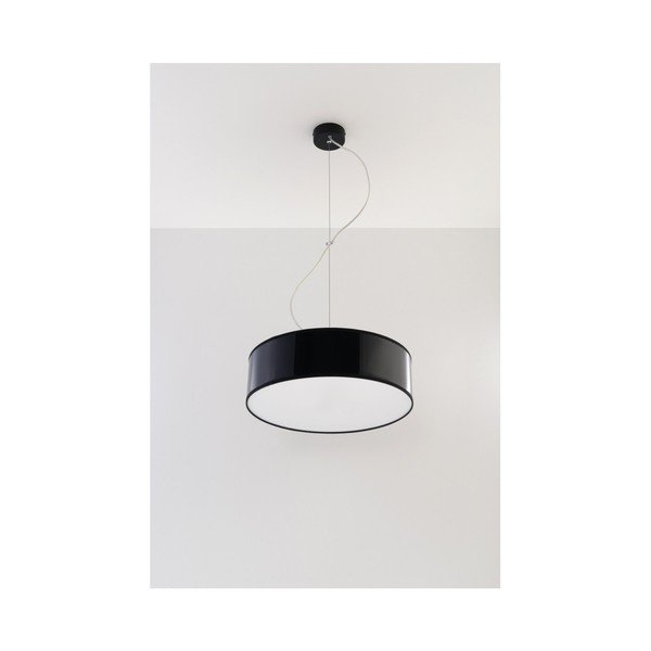 Apparecchio da soffitto nero Atis - Sollux-image-3