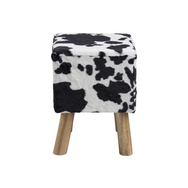 Pouf bianco e nero Maren - Actona-image-1