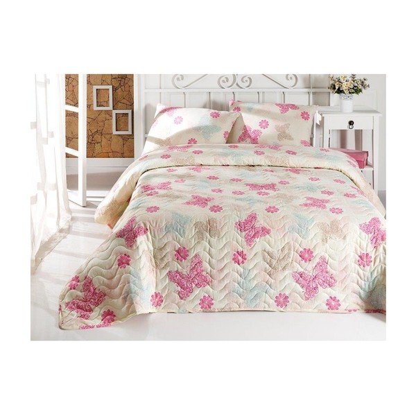 Set copriletto e federa Papillon, 160 x 220 cm - Mijolnir