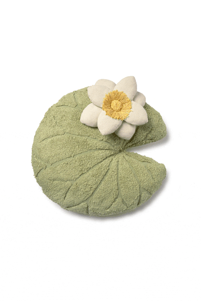 Cuscino per bambini in cotone 60x60 cm Water Lily – Lorena Canals-image-2