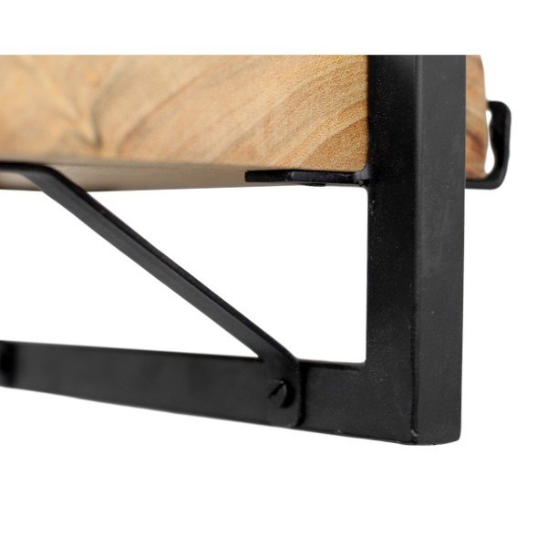 Mensola a muro in legno di acacia non trattato, 70 x 32 cm Levels - HSM collection-image-3
