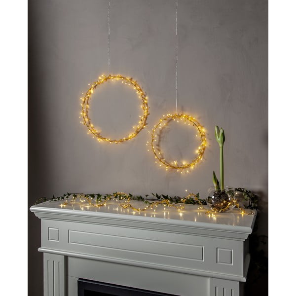 Decorazione luminosa gialla con motivo natalizio ø 28 cm Winny - Star Trading-image-2