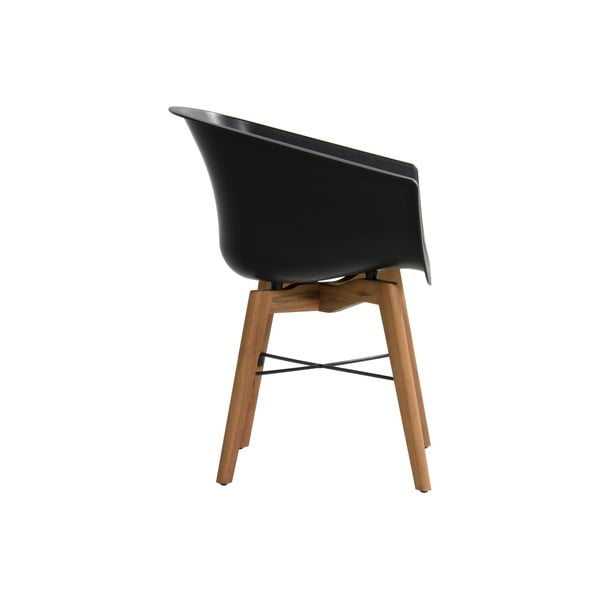 Set di 2 sedie da giardino in plastica nera Amalia - Hartman-image-3