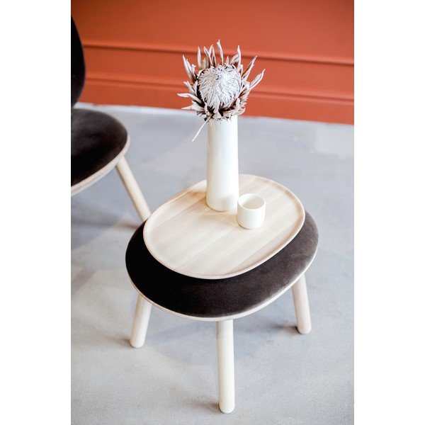 Pouf in lana di pecora beige Naïve - EMKO-image-1