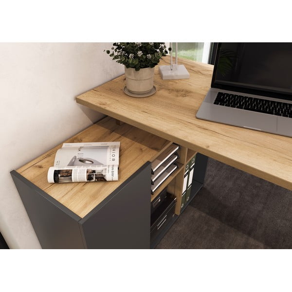 Scrivania angolare 90x120 cm Adrano – Germania-image-1