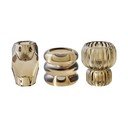 Portacandele in set in vetro per lumino 3 pz – House Nordic