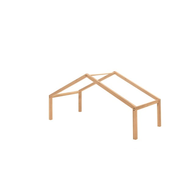 Letto per bambini in rovere colore naturale con letto estraibile 90x200 cm Forrest - Vipack-image-3