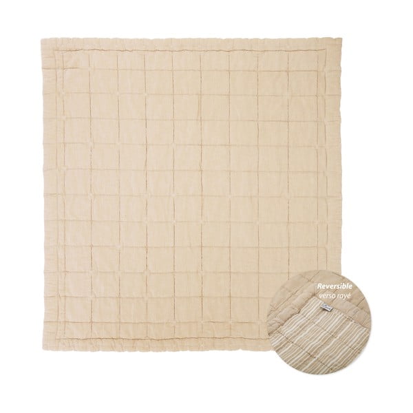 Tappeto da gioco beige per bambini Anna - Nattiot