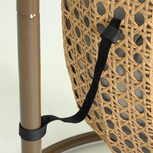 Sedia da giardino sospesa con supporto Cira - Kave Home-image-4