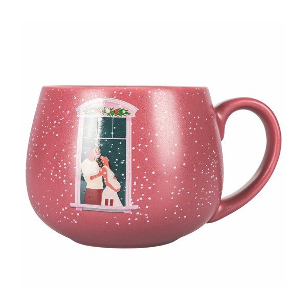 Tazza in porcellana rosa natalizia 400 ml Pink Xmas - VDE Tivoli 1996-image-1