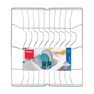 Scolapiatti Bruno in argento opaco, 36 x 33 cm - Metaltex